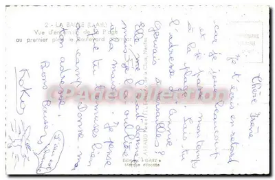 Die Bucht (L.Ant.) — Überblick über den Boulevard de la Page — Verlag Gaby — Rückseite