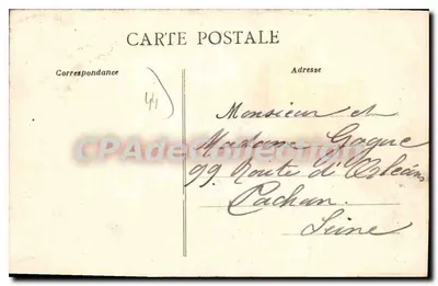 Piriac (Loire-Inf.) — Blick auf den Hafen und den Pier bei Ebbe — Artaud-Nozais, Nantes — Rückseite