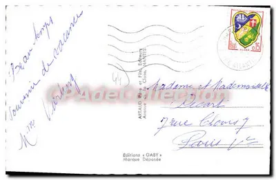 A Praia e o Porto em Cormier — Lembrança de Cormier — Edições ARTAUD Père et Fils, NANTES — Verso