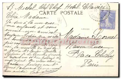 Saint-Michel-Chef-Chef (Loire-Inf.) — A Praia com maré alta — editor F. Chantepou, Nantes — Verso