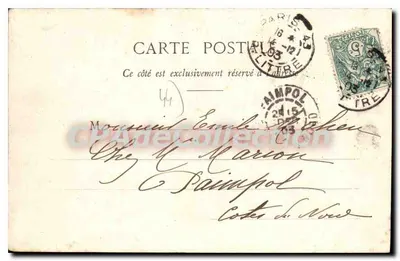 NANTES, seus arredores — Haute-Indre — Coleção G. L. D. de Nantes — Verso