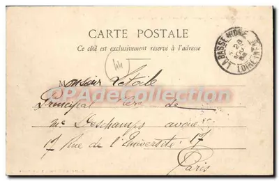 Panorama de Basse-Indre visto de Indret — Coleção G. I. D. de Nantes, n° 39 — Verso