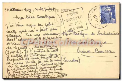 Château-Guy (L.-Inf.) - Le Cellier — Le Cellier — Verso