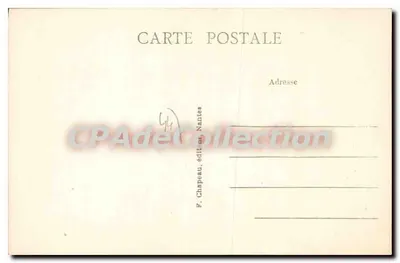 Velhos trajes de Guérande (Loire-Inf.) — Noiva da Cidade e Noiva do Campo (Cerca de 1830) — P. Chapeau, editor, Nantes — Verso