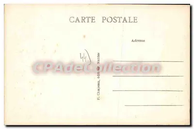Getrouwd in het Dorp Batz — Bretagne, rond 1840 — Uitgever F. Chapeau, Nantes, n° 104 — Achterkant