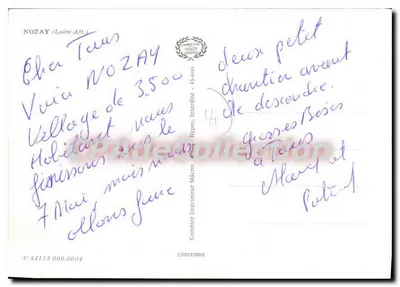 Nozay — widok z lotu — Cambier Imprimeur Mâcon — Rewers
