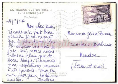 La Bernerie-sur-Lot — Algemene uitzicht — Uitgever RAY DELVERT & zoon — Achterkant