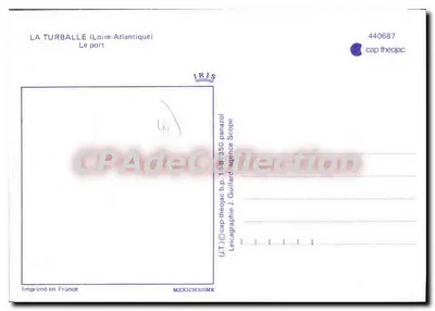 La Turballe (Loire-Atlantique) — O porto — IRIS / Mexichrome — Verso
