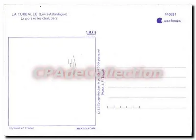 La Turballe (Loire-Atlantique) — O porto e os barcos de pesca — IRIS, n° 440691 — Verso
