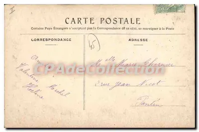 Montargis — Jardin Durzy. La Grotte — C.F. M. — Verso