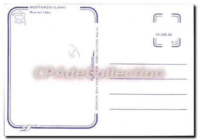 Montargis (Loiret) — Rua sobre a água — SODALFA — Verso