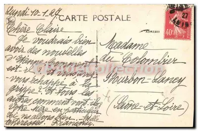 Orléans — Place du Martroi — editor H. R. L. Orléans, n° 317 — Verso