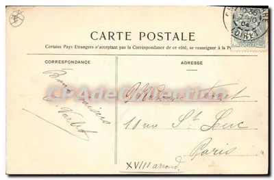 Orléans - Vista geral — Magasins de la Ville d'Orléans, edição — Chiché Dubreuil — Verso
