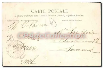 Orléans — A Torre Nova — Edição das Galerias Grélanaises — Verso