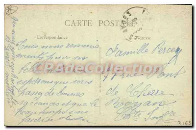 Orléans — Witraż Kaplicy Starej — Bitwa Aydes, 1870 — Wydawca Bitwa Aydes, nr 649 — Rewers
