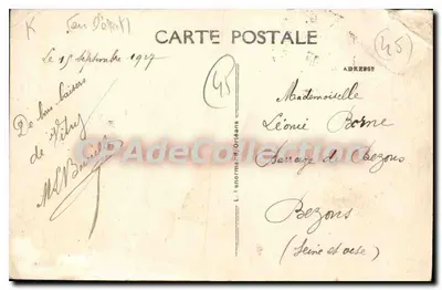 Vitry-aux-Loges (Loiret) — O Castelo da Motte — editor L. Dreléans — Verso