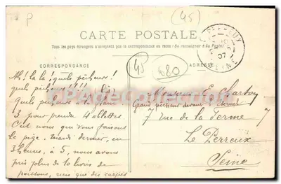 Gien (Loiret) — Postkantoor — uitgever: Collectie van Jeanang, Gien-sur-Loire — Achterkant