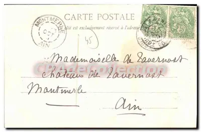 La Ferté-Saint-Aubin — Poort van het Kasteel — Uitgave A. Audion, La Ferté-Saint-Aubin — Achterkant