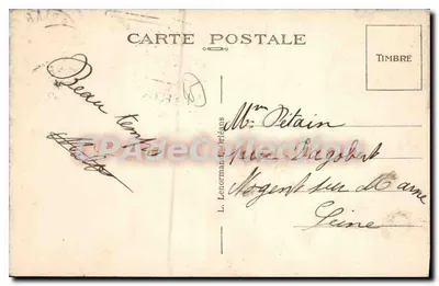 Briare - A Igreja e Praça Bapticrosses — editor desconhecido, número de série não visível — Verso