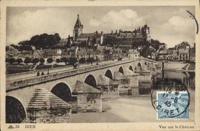 Gien — Vue sur le Château — CIR DES ARTS PHOTOMÉCANIQUES n°33