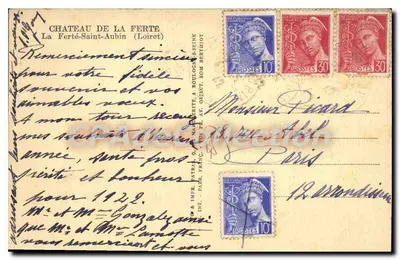 Kasteel van La Ferté-Saint-Aubin — Loiret — uitgever Patras, n° 5 — Achterkant