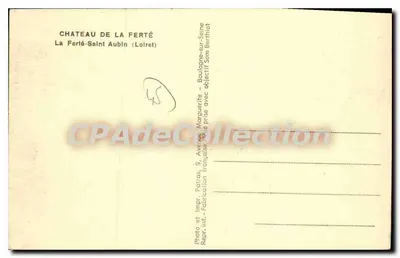 Castelo de La Ferté — La Ferté-Saint-Aubin (Loiret) — Patras — Verso