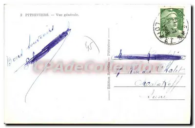 Pithiviers — Vue générale — Édition Regniez — Verso