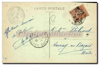 Pithiviers - Mail Ouest — vue du square avec kiosque — Libr. Louis Joly, Pithiviers — Verso