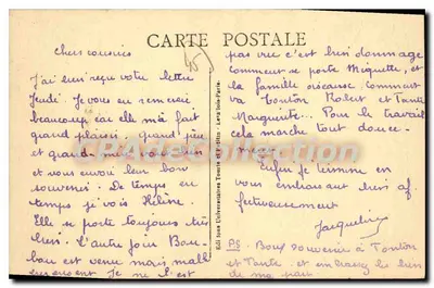 Institut Jehanne-de-France — Pithiviers — La Chapelle — Verso