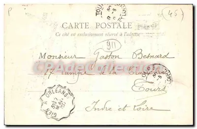 Gien — Maison du XVème siècle, rue Gambetta — éditeur inconnu, n° de série non visible — Verso