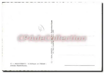 Beaune - A Abadia e o Hotel - Abside de Nossa Senhora — L. Thibraye, editor — Verso