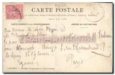 Tumba de Galiot de Genouillac — Assier — Société d’Imprimerie Cadurciense — Reverso