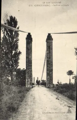 Carenac - O Ponte suspensa — Librairie Baudel, St-Céré (Lot) — n° 1161