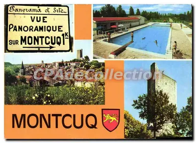 Montcuq — Vista panorâmica sobre Montcuq — CAP Théoliac Edições Reunidas