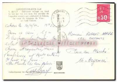 Laroque-des-Arcs — wieś przy Lotcie — wydawnictwo IRIS — Rewers