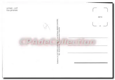 Leyme - Lot — Vista geral — Edições La Clé des Champs, n° 4674 — Verso