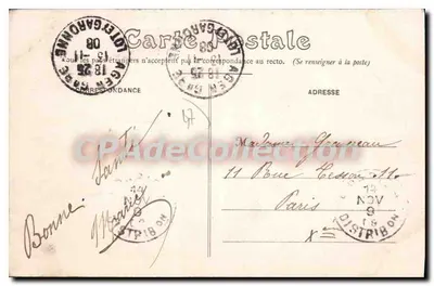 Jardins do Gravler — Agen — editor Phototype Pepret Agen, n° 17 b — Verso