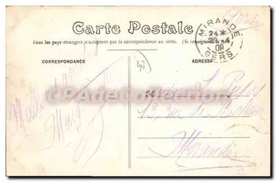 Agen — Most Kanałowy nad Garoną i linia Midi, Bordeaux do Cette — Rewers