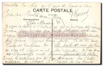 Agen — Canal na Garonne e na linha do Midi Bordeaux-Cette — Fototipia Perret, Agen — Verso