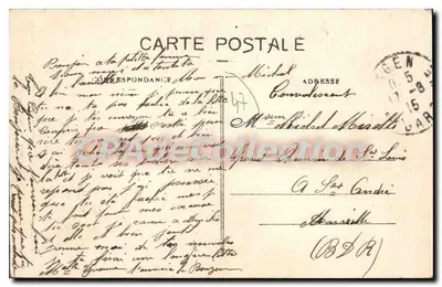 Agen — Monumento erguido em homenagem aos Combatentes de 1870-71 — Cliché das Grandes Galerias Modernas, Agen — Verso