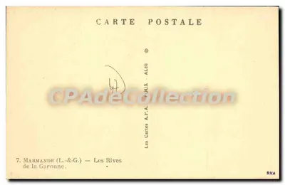 Brzegi Garonne — Marmande (L.&-G.) — Wydawca A.P.A. POUX - ALBI — Rewers