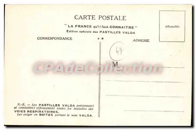 Marmande i katedra — most nad rzeką Brisse w Pérac — Marmanda, miasto w departamencie Lot-et-Garonne — Wydanie specjalne Pastilles Valda — Rewers