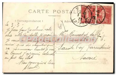 Mende — O Ponte Notre-Dame — Editor L. Kenward, n°28 — Verso