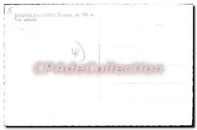 Bagnols-les-Bains — Algemene uitzicht — Uitgever Hacoin — Achterkant