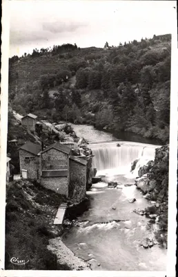 Environs de Langogne (Lozère) — Barragem da usina elétrica no Allier — editor Cail Baudray