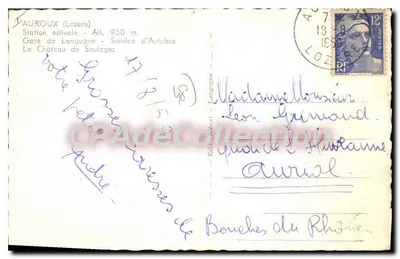 Zamek Soulogues — wydawca Wydawca Robert - Langogne — Rewers
