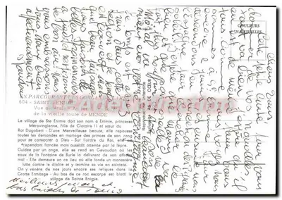 Sainte-Enimie — Vista geral — Sociedade das Cartas Naturais — Verso