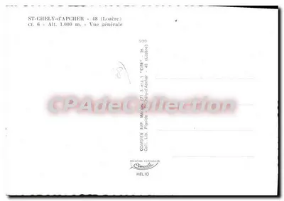 Saint-Chély-d'Apcher — vista geral — CIM — Verso