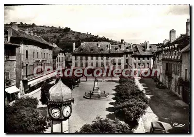 Place Thiers em Marvejols — Lozère — reprodução por CIM