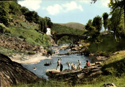 Florac (Lozère) — O rochedo das Fadas - Ponte de Barre — CPAdeCollection